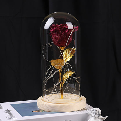 Rosas eternas con luces LED